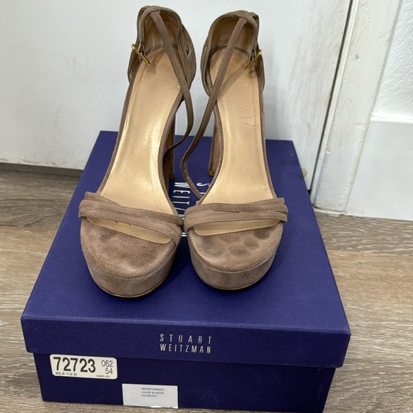Stuart weitzman platform strap 5’ heels - Picture 1 of 5